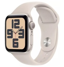 Apple Watch SE 2023 44 мм (алюминиевый корпус, звездный свет/звездный свет, спортивный силиконовый ремешок)