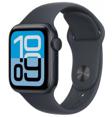 Apple Watch SE 3 40 мм (алюминиевый корпус, полуночный/полуночный, спортивный силиконовый ремешок M/L)