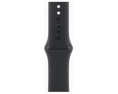 Apple Watch Series 11 46 мм (алюминиевый корпус, черный/черный, спортивный силиконовый ремешок S/M)