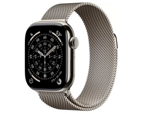 Apple Watch Series 11 LTE 42 мм (титановый корпус, природный/природный, миланская петля)