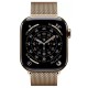 Apple Watch Series 11 LTE 46 мм (титановый корпус, золотистый/золотистый, миланская петля)