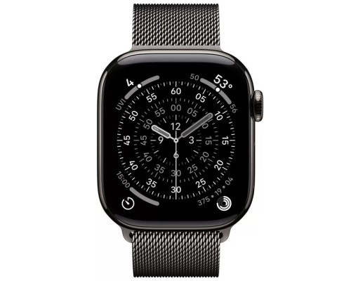 Apple Watch Series 11 LTE 42 мм (титановый корпус, сланец/сланец, миланская петля)